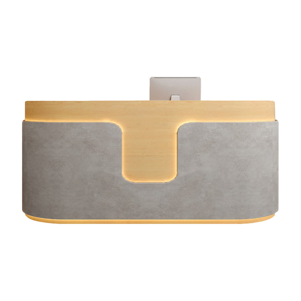 Luxury Curved Reception Desk – Front Counter for Salons, Boutiques & Stores 100 cm to 400 cm Sizes
