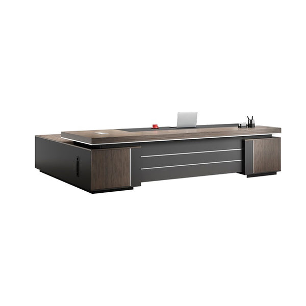 Luxury Executive Desk with Dual Cabinets – Modern Office Furniture for Directors and Managers
