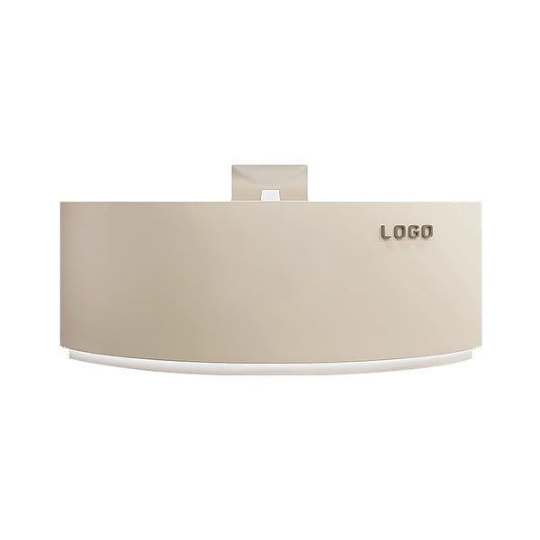 Semi-Circular Curved Reception Desk Beauty Salon Bar Cashier Counter Clothing Store Front Desk Elegant Minimalist Modern