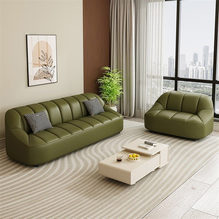 Modern Small Apartment Sofa – Compact Living Room Couch with High-Resilience Foam