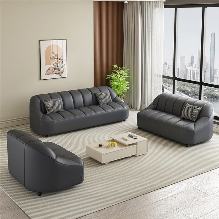 Modern Small Apartment Sofa – Compact Living Room Couch with High-Resilience Foam