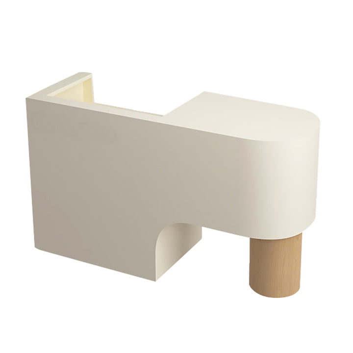 Reception Desk Cashier Counter Front Desk Table Stainless Steel Painted Bar Counter Clothing Store & Salon Use