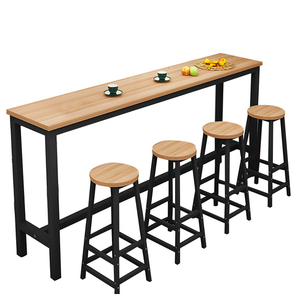 Plosia Bar Table – Modern High Table for Kitchen, Coffee Shop, Juice Bar, Restaurant, and Retail Counter Use