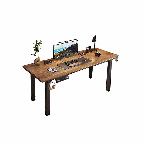 Electric Height Adjustable Desk – Smart Dual Motor Standing Desk with Four Legs – Computer Workstation for Home Office and Study
