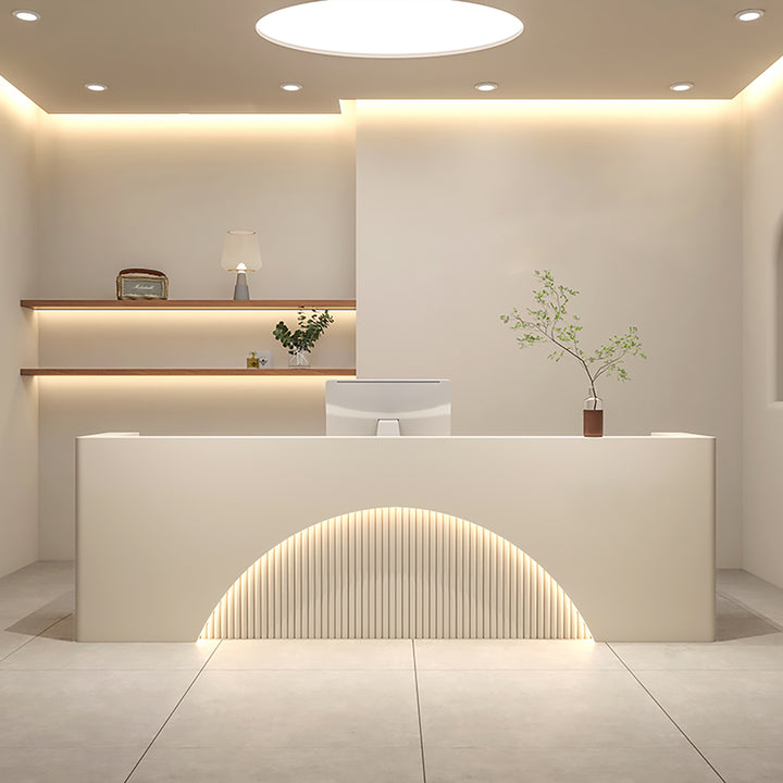 Reception Desk Cashier Counter Bar Counter – Minimalist Modern Front Desk For Salons, Clothing Stores, Yoga Studios, and Training Centres