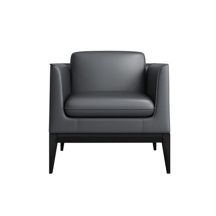 Modern Leather Reception Sofa Set – Single, Double & Triple Seater with Coffee Table