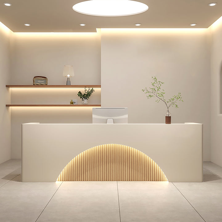 Reception Desk Cashier Counter Bar Counter – Minimalist Modern Front Desk For Salons, Clothing Stores, Yoga Studios, and Training Centres