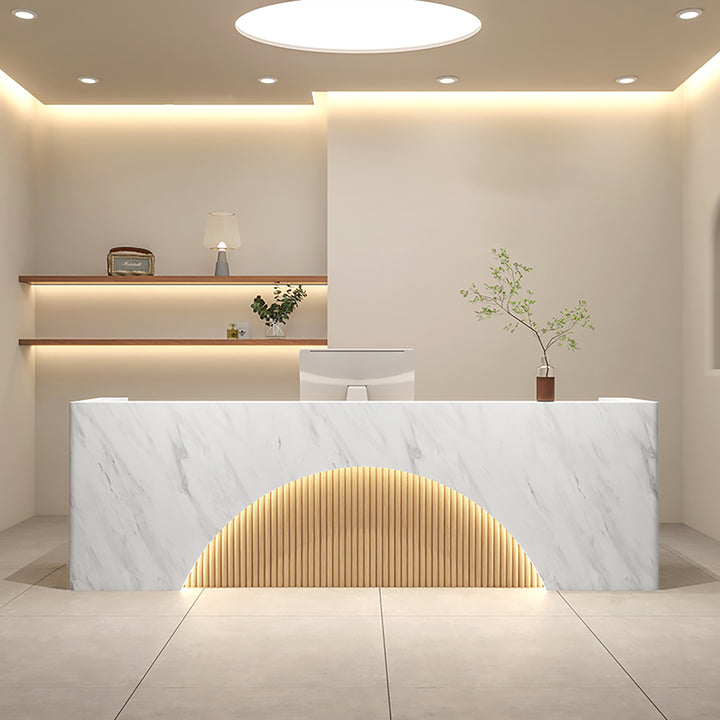 Reception Desk Cashier Counter Bar Counter – Minimalist Modern Front Desk For Salons, Clothing Stores, Yoga Studios, and Training Centres