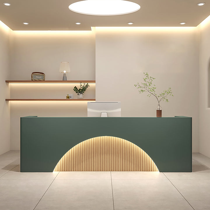 Reception Desk Cashier Counter Bar Counter – Minimalist Modern Front Desk For Salons, Clothing Stores, Yoga Studios, and Training Centres