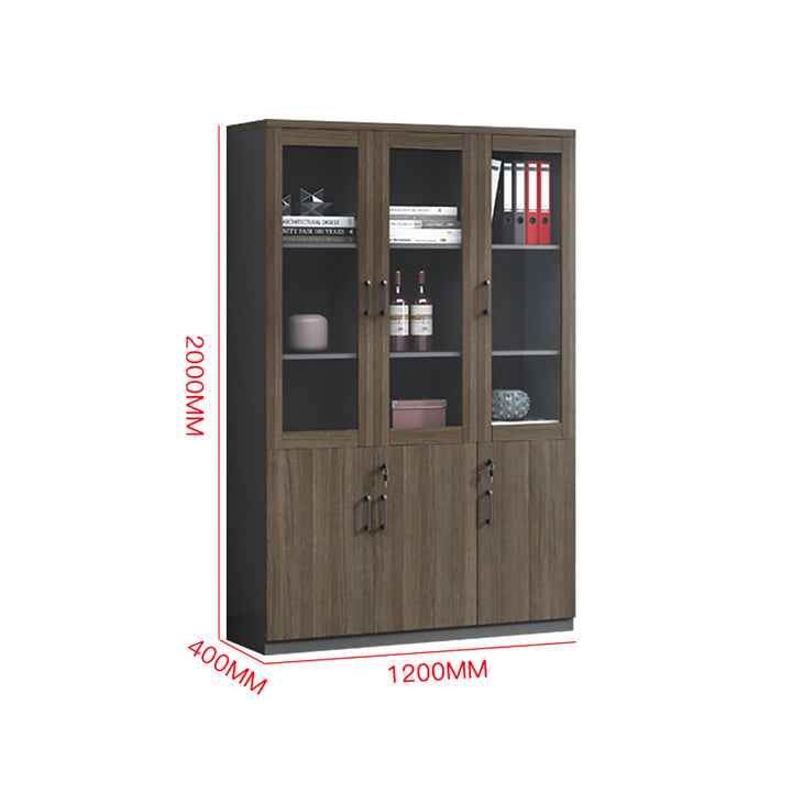 Modern Executive Office Desk Set – Compact Workstation with Double Cabinets & Chair