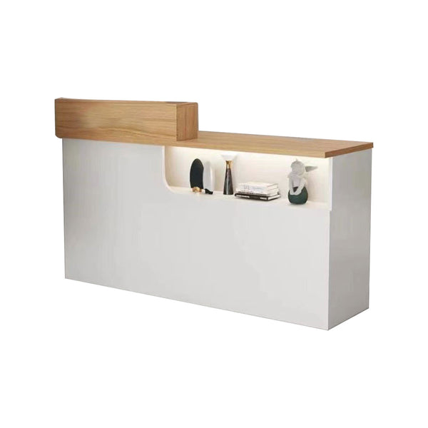 Modern Reception Counter – Custom L-Shaped Front Desk for Salons, Shops & Boutiques