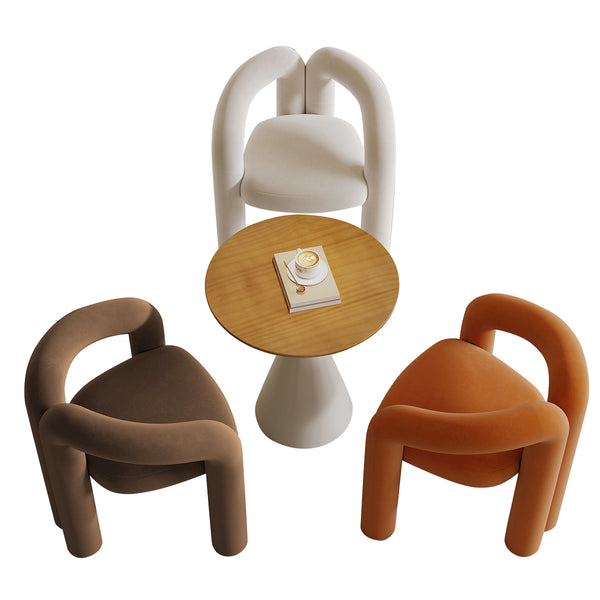 Plosia Modern Lounge Chair Set – Reception & Balcony Seating with Table Comfortable Reception Table